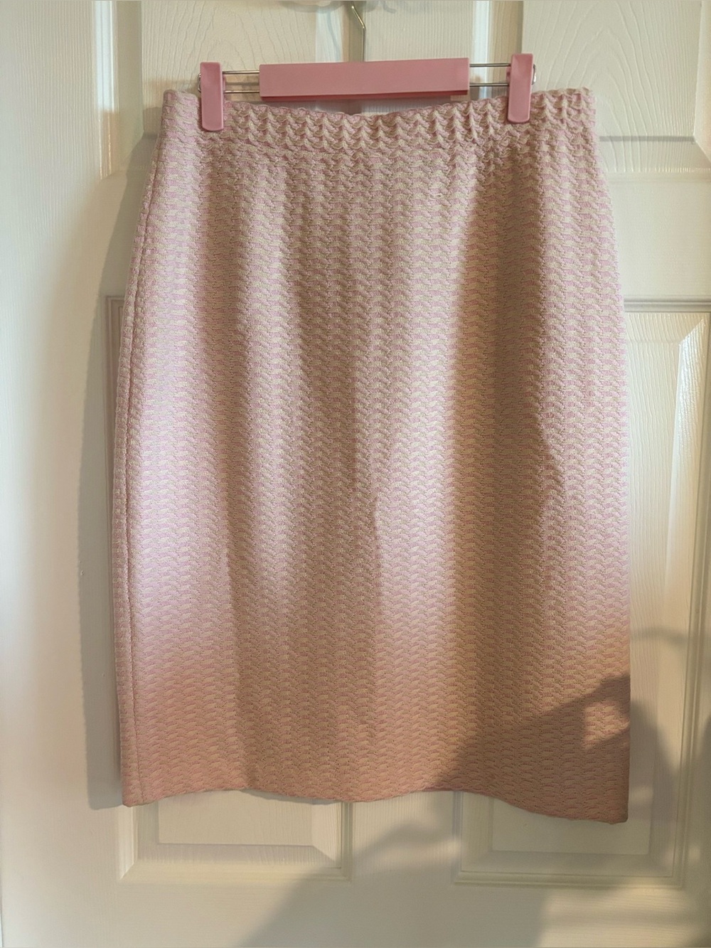 ST JOHN COLLECTION Vintage Pink Knit Skirt Size 12